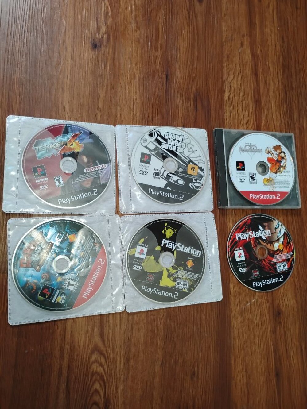 PlayStation 2 Video Games Lot (7) Spyro GTA 3 Kingdom Hearts Ratchet Clank